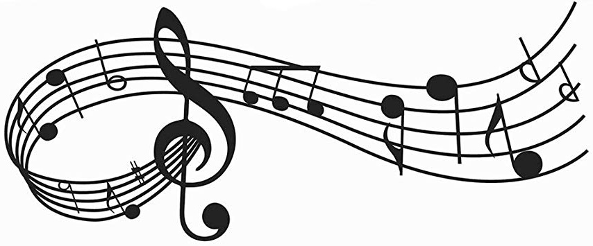 Adesivi da Parete Decorazioni Musical Notes Scheda, AUHOTA Parete Stickers Mural del Vinile dell'autoadesivo Arte Murale per Camera Soggiorno Ballo Sala - Moda e accattivante (23×9 pollici, Nero)