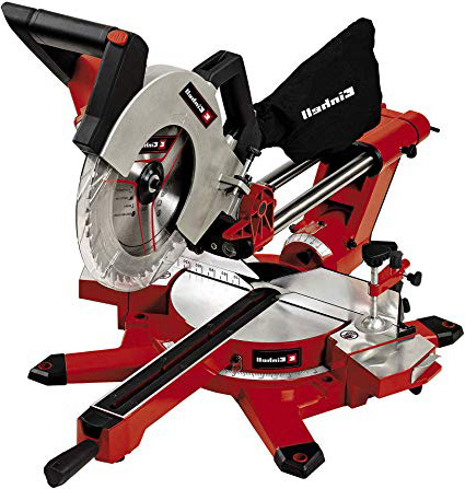 Einhell TE-SM 2534 Dual Troncatrice Radiale, 5100 RPM, 1800 W, Rosso