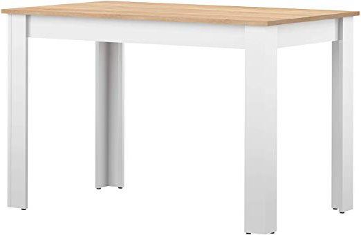 
                
                    
                    
                

                
                    
                    
                        AmazonBasics - Tavolo da pranzo, 110 x 70 x 73.4 cm (L  x P x A), colore bianco e quercia
                    
                

                
                    
                    
                
            
