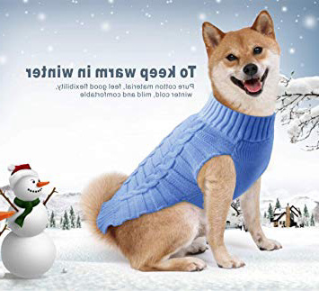 Idepet, maglione/cappottino caldo in lana, per cani, gatti e animali domestici piccoli, medi e grandi