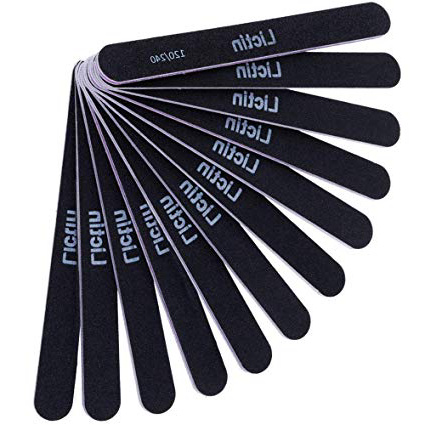 Lictin 12 × Lime Per Unghie Professionali Lavaggio Bilaterale Lavabile (120/240 Grit)