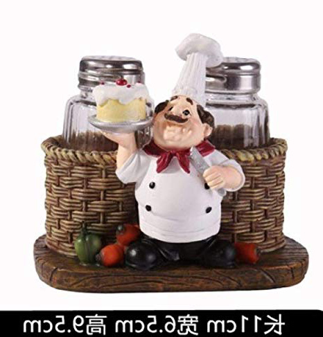 zzzddd Scultura da Tavolo,Grigio Scuro dello Chef Home Arredo Tavola Ristorante Wine Bar Decorazione di personalità Cake Shop Artigianato Scultura Statua Home