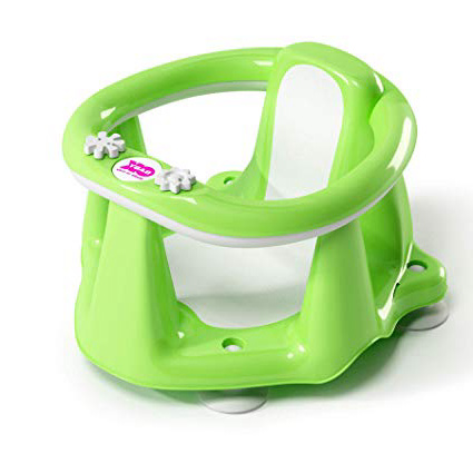 Ok Baby - Flipper Evolution 37994440 - Anello con Seduta in Gomma Antiscivolo per Bagnetto Neonato 6-15 Mesi (13 kg) Verde