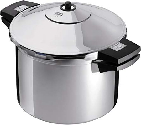 KUHN RIKON Duromatic, Pentola a pressione in acciaio inox, 22cm, 6,0 l, acciaio inossidabile, acciaio inossidabile