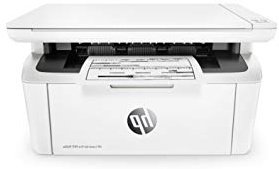HP LaserJet Pro M28A Stampante Multifunzione, fino a 18 ppm, Stampa in Bianco e Nero, Copia, Scansione, Solo USB, Bianco