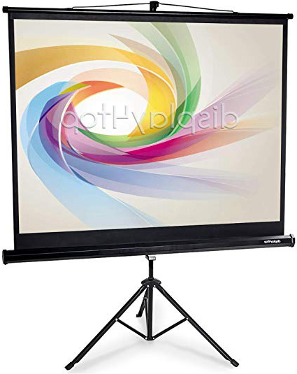 Display4top Schermo di Proiezione 60 Pollici con Treppiedi Formato 4:3,schermo: 120 cm (L) x 90 cm (H)