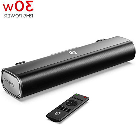 BOMAKER Tapio I Mini Soundbar Bluetooth 5.0 Wireless, 16'' con DSP avanzato supporta 3 modalità EQ/ 3D /Ottico/AUX/USB, Ideale per PC, Montabile a parete(Senza batteria, richiede un alimentatore)