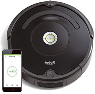 iRobot Roomba 671 Robot aspirapolvere WiFi, Adatto a tappeti e Pavimenti, Tecnologia Dirt Detect, Sistema 3 Fasi, Pulizia programmabile, Grazie alla App, Compatibile con Alexa, Nero