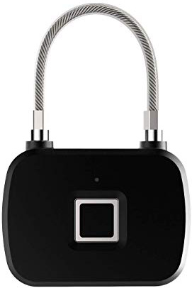 Munsif Ali Lucchetto per Impronte digitali Lucchetto Intelligente Lucchetti per Porte per Impronte digitali Lucchetto per Impronte digitali Portatile antifurto per Valigia con cassetto per Borsa