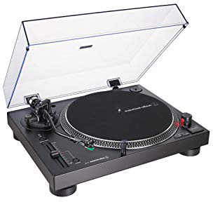 Audio-Technica AT-LP120X Piatto Audio Giradischi a Trasmissione Diretta, Nero, Analogico e USB