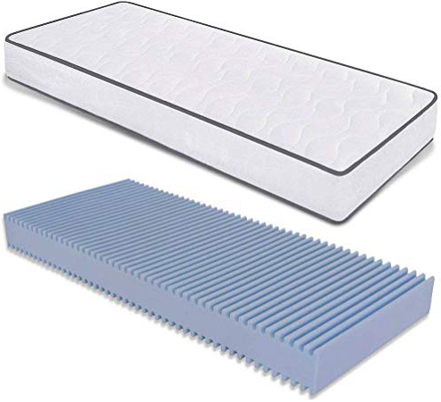 miasuite i sogni italiani Materasso Singolo Ortopedico 80x190 Altezza 20 Cm - in Waterfoam con Dispositivo Medico - Primavera