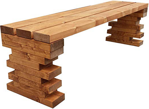 TOTAL WOOD 2012 Panchina Panca panchetta Interno Esterno in Legno massello 100x38.5x40h cm Anche su Misura