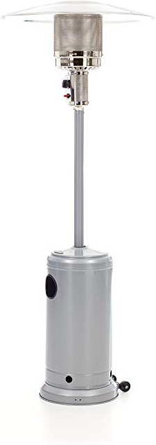 Sunny S46-03 Stufa Cilindro a Fungo GPL, 13.5W, Area di copertura 15-20 m2, Grigio