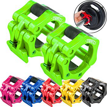 C.P.Sports - Chiusure per manubri da 25 mm, 28 mm, 30 mm, 50 mm per manubri Lunghi, bilanciere Corto, bilanciere, Collare Barbell, Chiusura Rapida e sicura