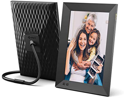 Nixplay Smart Cornice Digitale 10.1 Pollici – Cornice WiFi Appendibile con Display HD 1280x800, Sensore Movimento, Mostra e Condividi Foto con l'App Nixplay
