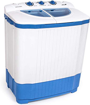 TecTake Mini lavatrice lavaggio e centrifuga fino a 4,5 kg di biancheria camper barca