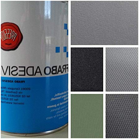 Kit Rivestimento Tessuto cielo Tetto auto + COLLA Alte temperature (1,50 X 2 + COLLA, GRIGIO CHIARO)