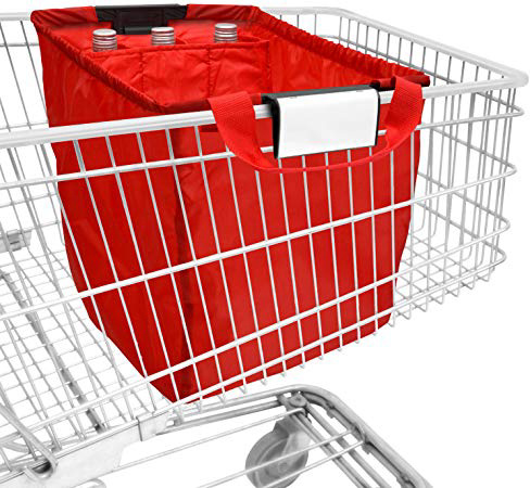 achilles Easy-Carrier, Carrello Borsa con Funzione di Raffreddamento e 3 Scomparti Bottiglia, Rosso, 54 cm x 35 cm x 39 cm