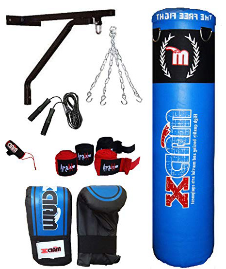 
                
                    
                    
                

                
                    
                    
                        Madx - Set per la boxe da 13 pezzi con sacco da boxe pieno, guanti, catena, staffa di montaggio, lunghezza: 152 cm
                    
                

                
                    
                    
                
            