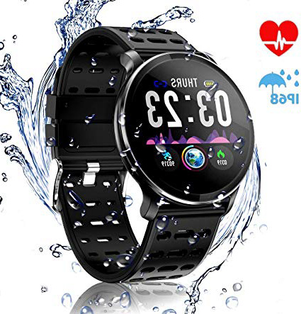 CanMixs CM10 Smart Watch, IP67 Impermeabile Sport Watch Tracker attività intelligente Bracciale con cardiofrequenzimetro, Contacalorie, Sonno Monitor Chiamata SMS Push per donne Uomini Android iOS