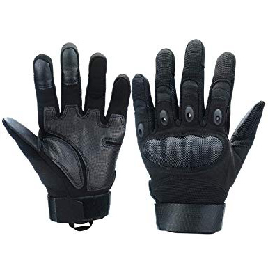 Xnuoyo Gomma dura Nocca Full Finger e Mezza Finger Gloves Guanti di protezione Touch Screen Guanti per Moto Ciclismo Caccia Arrampicata Camping