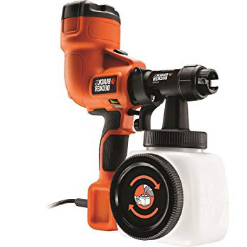 BLACK+DECKER HVLP200-QS Pistola a Spruzzo per Interni ed Esterni Compact con Accessori, 400 W, 230 V, Black, Red, White