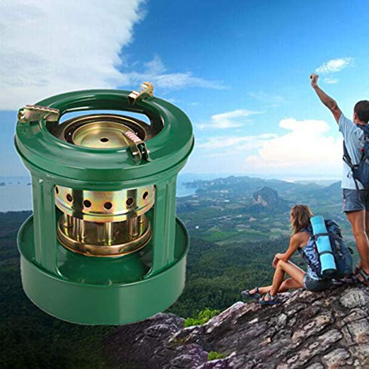 LYXMY Stufa a Cherosene Pratico Campeggio Rimovibile 8 stoppini Utili Utensili da Cucina Riscaldatori Portatili Picnic Mini Uso Esterno Tondo Antivento