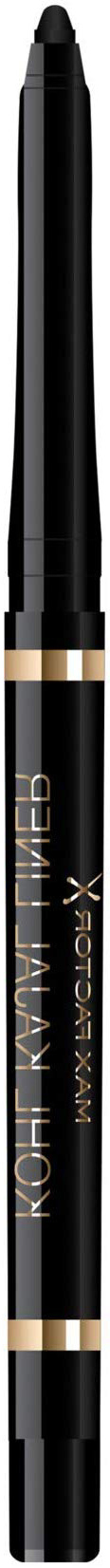 Max Factor Matita Occhi Waterproof Masterpiece Kohl Kajal, Punta Automatica e Texture Ultra Morbida, 001 Black