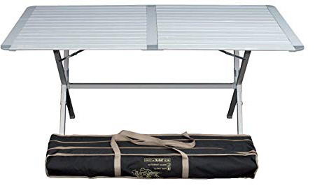 Tavolino da campeggio Genius, in alluminio, 150 x 80 cm