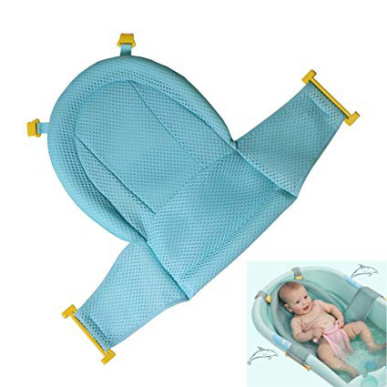 Autbye bagnetto supporto sedile, neonato doccia mesh per vasca da bagno, 2018 New Style regolabile confortevole antiscivolo per vasca da bagno per neonati 0 – 3 anni