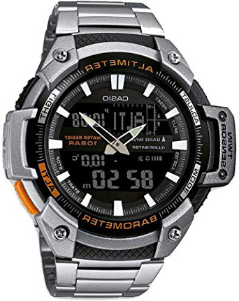 Casio Orologio Analogico-Digitale Quarzo Uomo con Cinturino in Acciaio Inox SGW-450HD-1BER