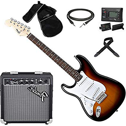 
                
                    
                    
                

                
                    
                    
                        FENDER Squier Stratocaster SB Kit Chitarra elettrica + Amplificatore Fender Frontman 10G + Accordatore elettronico
                    
                

                
                    
                    
                
            