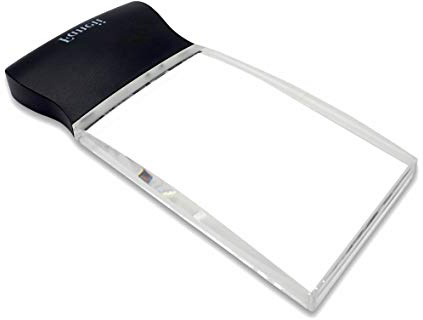 Fancii Lente d'Ingrandimento 2X con Luce LED - Grande Lente Per La Lettura Senza Distorsioni 58 x 102mm - Per i Libri, Riviste, Giornali e Mappe, Anziani o Scarsa Visione