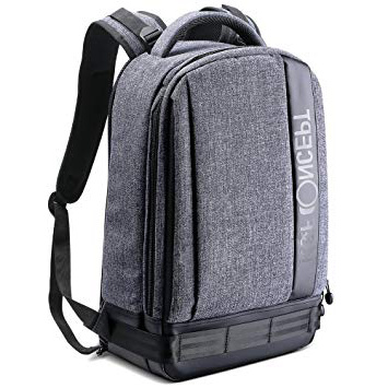 Zaino Fotografico K&F Concept Zaino Reflex Professionale Impermeabile Casual Grande Nylon Capacità di 2 Fotocamere per DSLR Mirrorless Laptop Treppiede