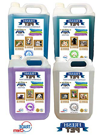 4 confezioni da 5L di disinfettante e deodorante per canili/gattili per animali domestici, profumi misti, utilizzato da canili e centri di salvataggio in tutto il Regno Unito