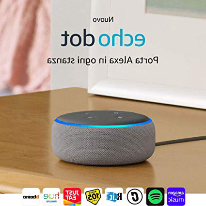 Echo Dot (3ª generazione) Ricondizionato Certificato - Altoparlante intelligente con integrazione Alexa - Tessuto grigio chiaro