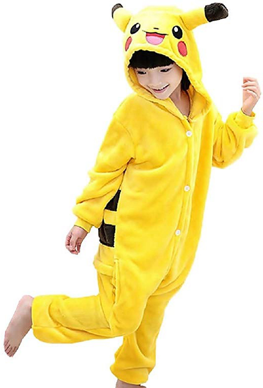 Inception Pro Infinite Costume - Pigiama Intero - Pikachu - Pokemon - Bambini - Bimbi - Travestimento - Carnevale - Halloween - Colore Giallo - Cosplay - Unisex - Idea Regalo