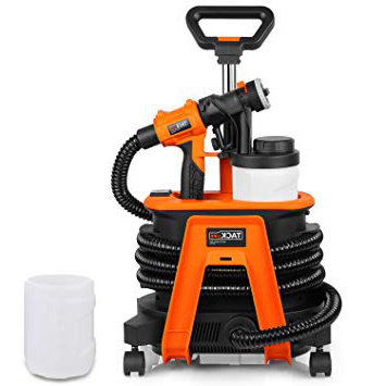 Pistola a spruzzo 1200W, Tacklife SGP17AC Spruzzatoreper verniciatura, 3 modelli a spruzzo, 3 dimensioni ugello, Flusso massimo di spruzzatura 1100 ml/min,2 Contenitori vernice 1200ML