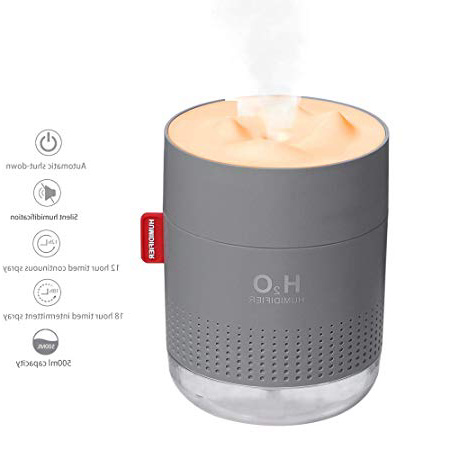 Umidificatore, Deodorante per Ambienti da 500 ML, Diffusore con Luce Notturna, Umidificatore Ambiente ad Ultrasuoni per Bambini, Ioni Negativi per Casa, Camera, Soggiorno, Auto, Ufficio, Bimbo DN221