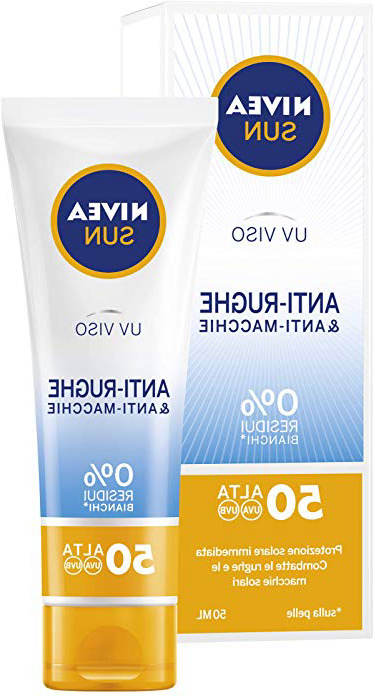 Nivea Sun UV Viso Crema Solare Anti-Rughe & Anti-Macchie Viso FP50, protezione molto Alta, 50 ml