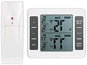 
                
                    
                    
                

                
                    
                    
                        Termometro per frigorifero digitale LCD di grandi dimensioni, termometro per congelatore, termometro per frigorifero con una sveglia con sensore e registrazioni min/max [Batteria non inclusa]
                    
                

                
                    
                    
                
            