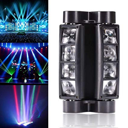 U`King 90W RBGW Effetto Luce DJ Auto Suono Console Testa di Ragno di Doppio-fila DMX-512 7/15 Canali RGBW 4 Colori LED Luce di Scena Master-slave (ZZD)