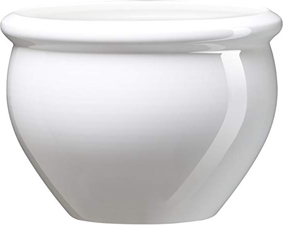 Emsa 512668 - Vaso di fiori "Siena" da giardino in polipropilene, 26 cm, bianco perla