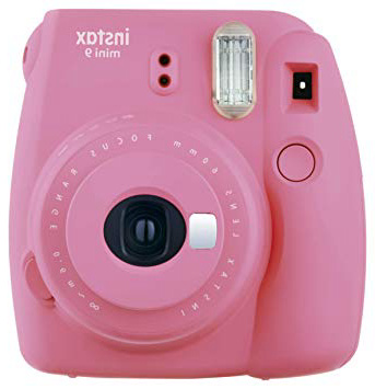 Fujifilm instax mini 9 flamingo instant camera, 62 x 46 mm, pink