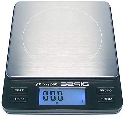 Dipse, bilancia digitale da laboratorio TP 500 X 0,01 - Bilancia di precisione con 0,01 g di sensibilità - Bilancino digitale per un peso massimo di 500 g / 0,5 kg