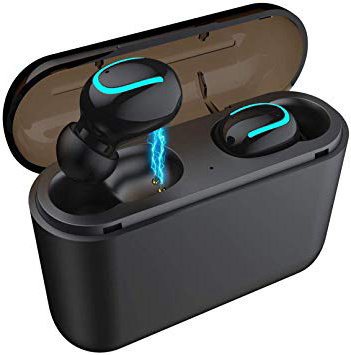 BIGFOX Auricolari Bluetooth,Cuffie Bluetooth 5.0,Auricolari Wireless Bluetooth Senza Fili Stereo TWS per iPhone Samsung Xiaomi Huawei Sony (Q32)
