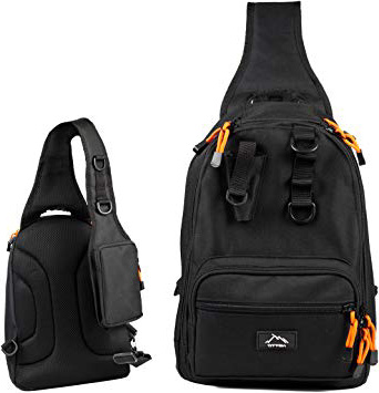 RUNATURE Zaino Monospalla Militare, Borsa a Tracolla Uomo Militare, Casuale Portabile Impermeabile All'aperto Molle Pacco di Petto