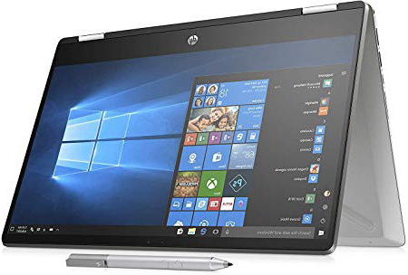 HP-PC Pavilion x360 14-dh0030nl, Notebook Convertibile, Intel Core i3 8265U, 8 GB di RAM, SSD da 256 GB, Display 14" Touchscreen FHD IPS, Argento Minerale