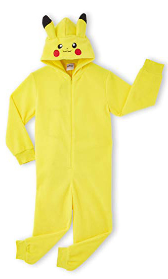 Pokémon Costumi per Bambini, Pigiama Intero Invernale Onesie Cosplay Costume Kigurumi, Pigiamone Carino Super Morbido Regali per Bambino Bambina