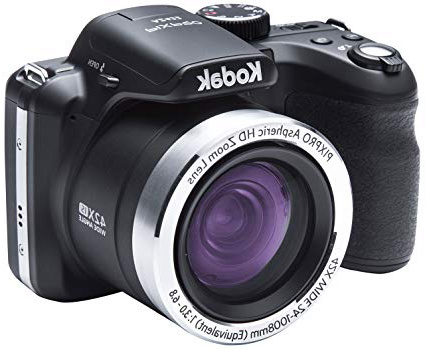 Kodak AZ422, Bridge Chamber 20mp 1/2.3 "CCD 5152 x 3864Pixels, black